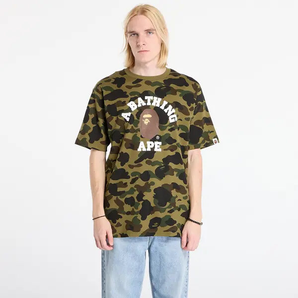 A BATHING APE Тениска A BATHING APE 1St Camo College Tee UNISEX Green M