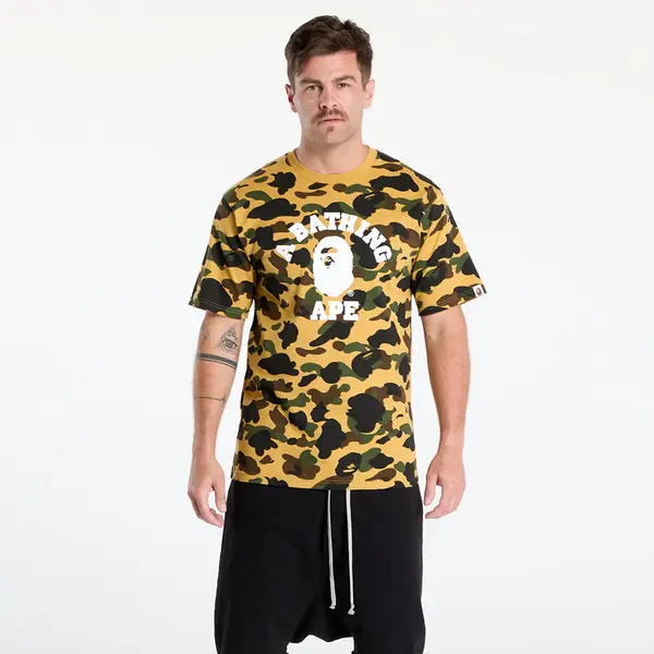 A BATHING APE Тениска A BATHING APE 1St Camo College Tee UNISEX Yellow L