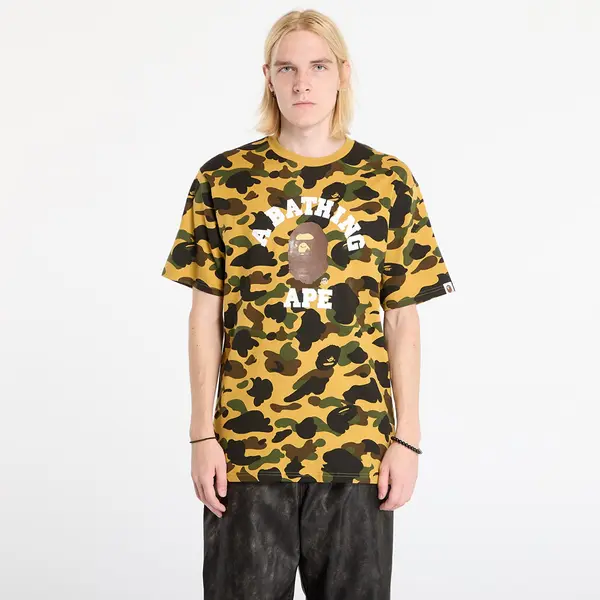 A BATHING APE Тениска A BATHING APE 1St Camo College Tee UNISEX Yellow M