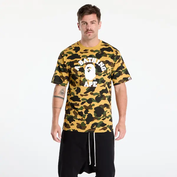 A BATHING APE Тениска A BATHING APE 1St Camo College Tee UNISEX Yellow M