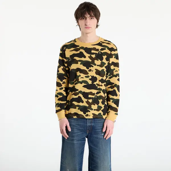 A BATHING APE Тениска A BATHING APE 1St Camo Thermal Lt M Underwear Yellow XL