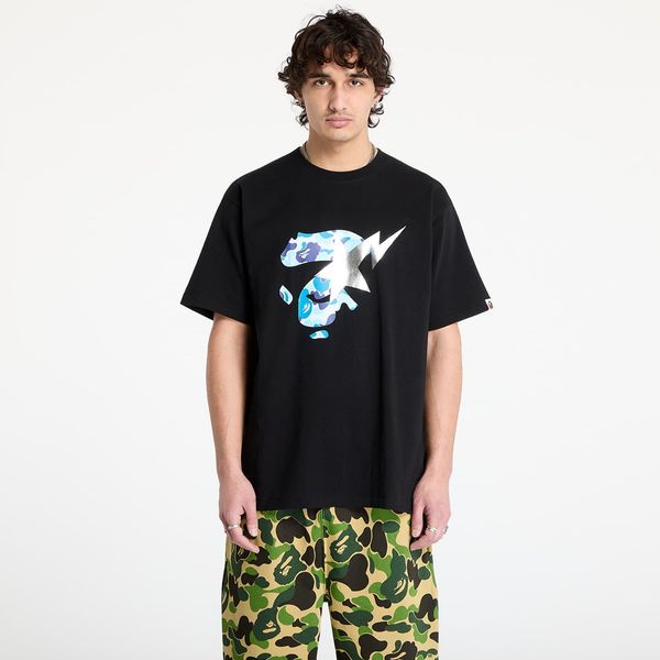 A BATHING APE Тениска A BATHING APE Abc Camo Ape Face Sta Tee M Black/ Blue XXL