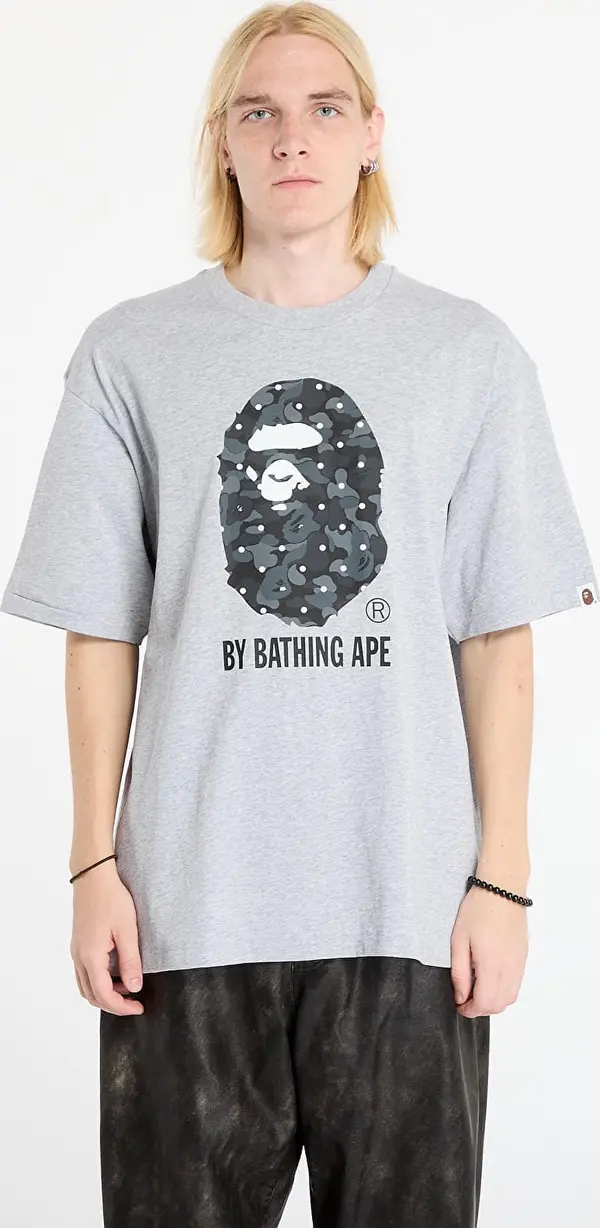 A BATHING APE Тениска A BATHING APE Abc Dot Camo By Bathing Ape Relaxed Fit Tee Gray L