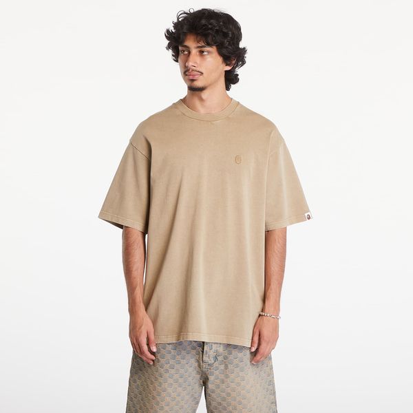 A BATHING APE Тениска A BATHING APE Ape Head One Point Garment Dyed Pocket Relaxed Fit Tee Beige XL