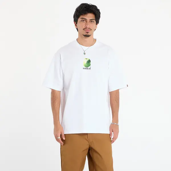 A BATHING APE Тениска A BATHING APE Apple Graphic By Bathing Ape Relaxed Fit Tee White L