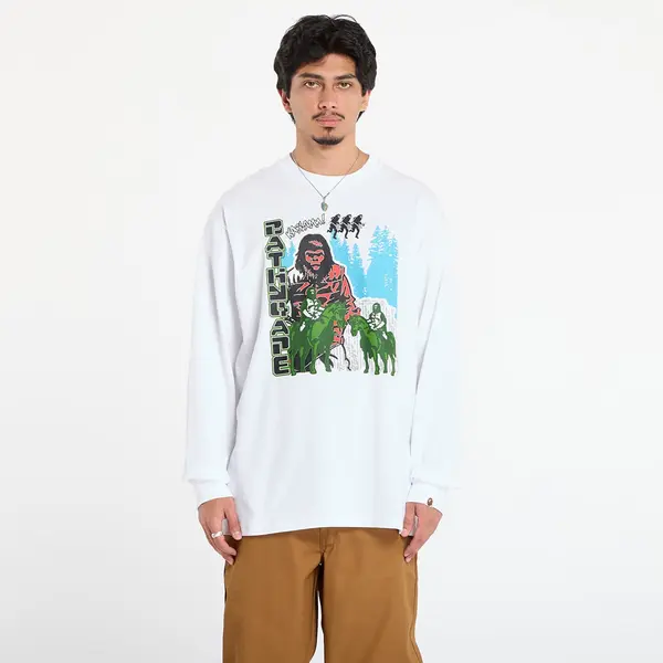 A BATHING APE Тениска A BATHING APE Bape Graphic Relaxed Fit Ls Tee White L