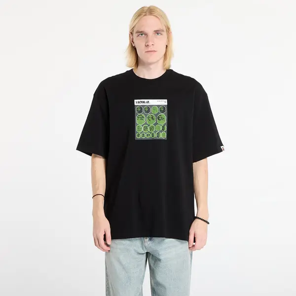 A BATHING APE Тениска A BATHING APE Bape Sticker Graphic Relaxed Fit Tee Black L