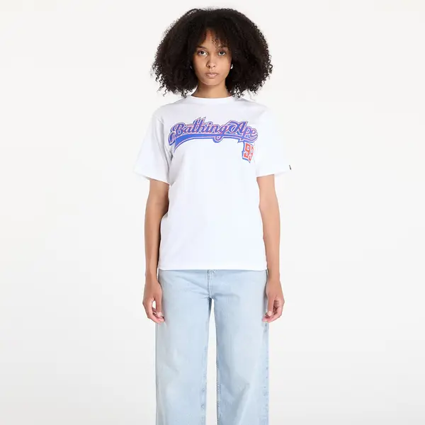 A BATHING APE Тениска A BATHING APE Baseball Logo Tee UNISEX White/ Blue XL