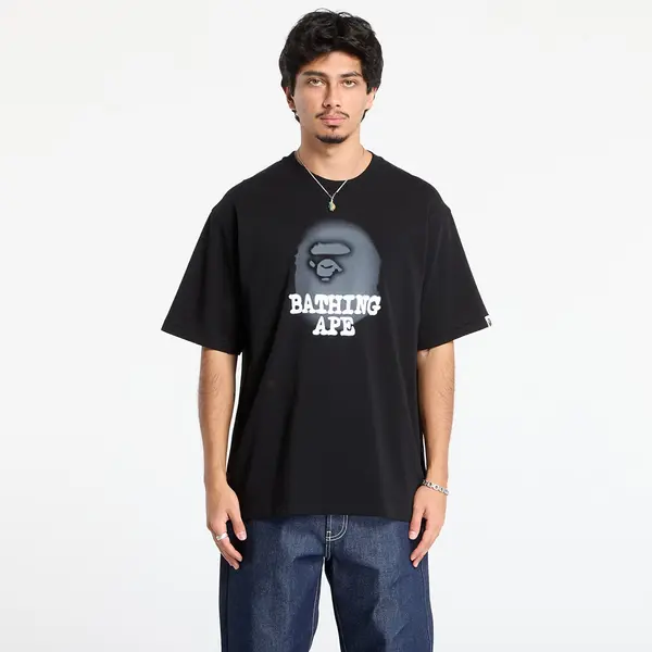 A BATHING APE Тениска A BATHING APE Bathing Ape Logo Relaxed Fit Tee Black M