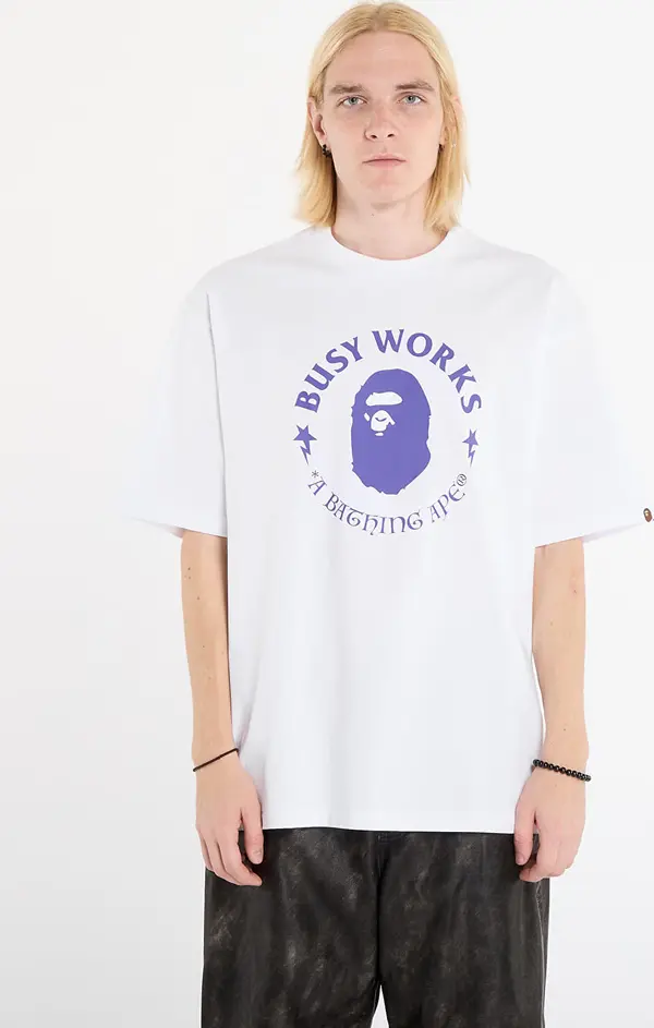 A BATHING APE Тениска A BATHING APE Busy Works Relaxed Fit Tee White XXL