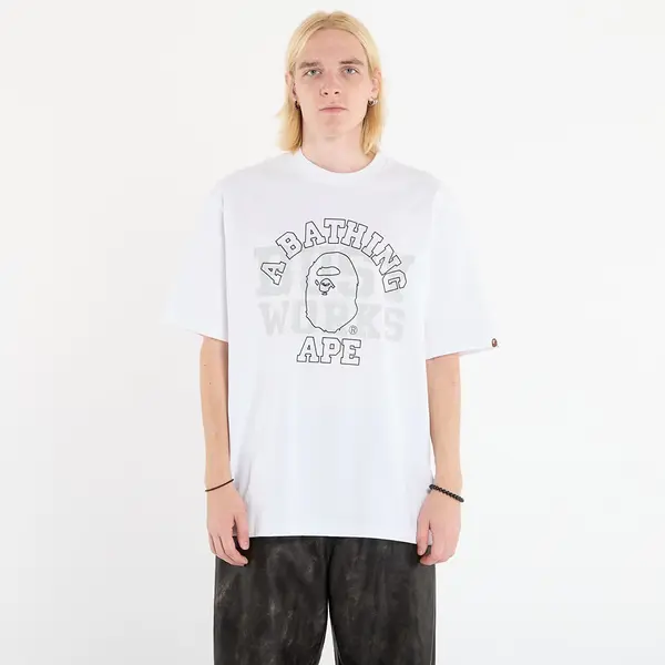 A BATHING APE Тениска A BATHING APE College Relaxed Fit Tee 1 White S