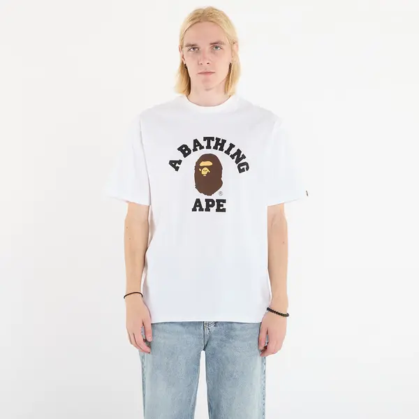 A BATHING APE Тениска A BATHING APE College Tee UNISEX White XL