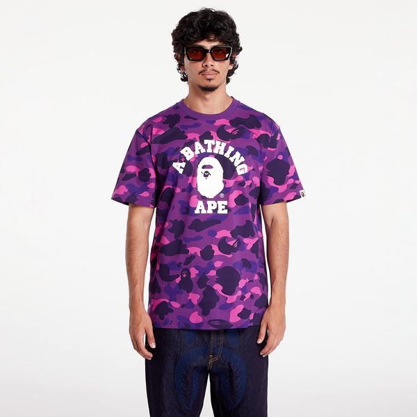 A BATHING APE Тениска A BATHING APE Color Camo College Tee Purple S