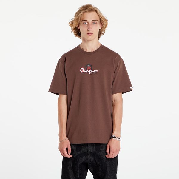 A BATHING APE Тениска A BATHING APE Color Camo Mad Ape Tee Brown S