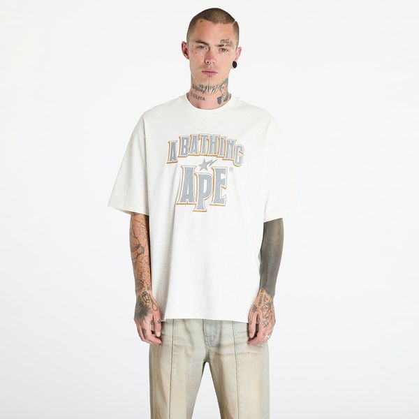 A BATHING APE Тениска A BATHING APE Crack Print Pattern Logo Relaxed Fit Tee White M