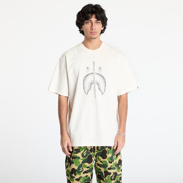 A BATHING APE Тениска A BATHING APE Garment Dye Shark Relaxed Fit Tee Ivory XL