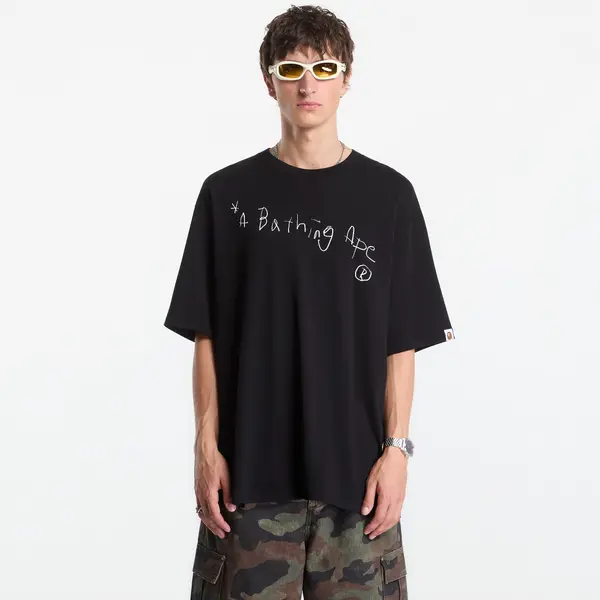A BATHING APE Тениска A Bathing Ape Hand Draw A Bathing Ape Relaxed Fit Tee UNISEX Black XL