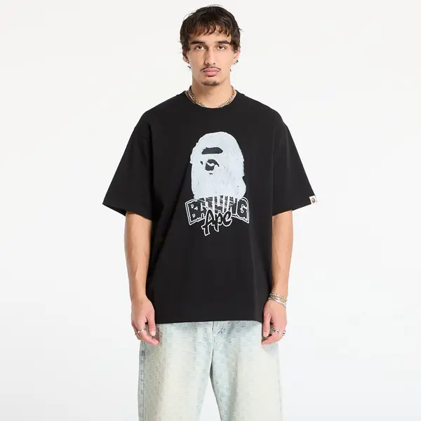A BATHING APE Тениска A BATHING APE Hand Drawn Ape Head Relaxed Fit Tee Black XL