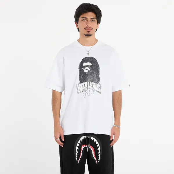 A BATHING APE Тениска A BATHING APE Hand Drawn Ape Head Relaxed Fit Tee White XL