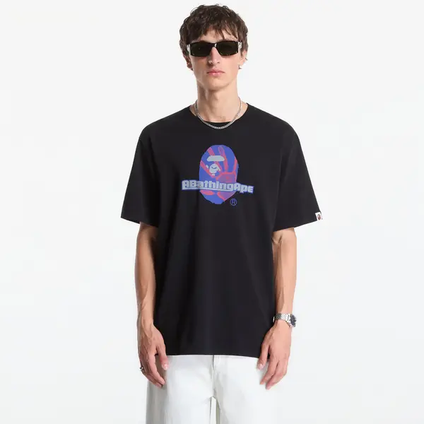 A BATHING APE Тениска A Bathing Ape Handprint Ape Head Tee UNISEX Black L