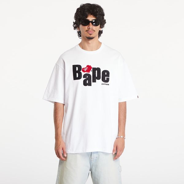 A BATHING APE Тениска A BATHING APE Heart Ape Head Relaxed Fit Short Sleeve Tee White XL