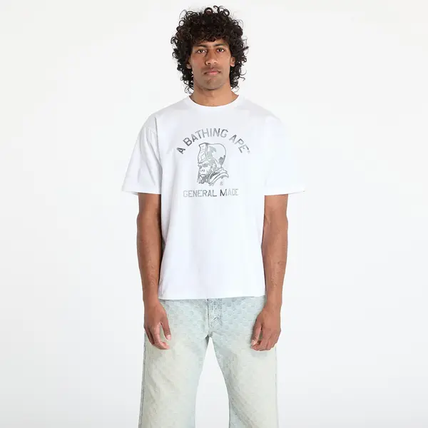 A BATHING APE Тениска A BATHING APE High Tone Bleach General Made Tee UNISEX White XXL