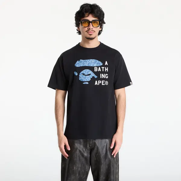 A BATHING APE Тениска A BATHING APE Japanese Cloud Camo Bape Face Tag Tee UNISEX Black S