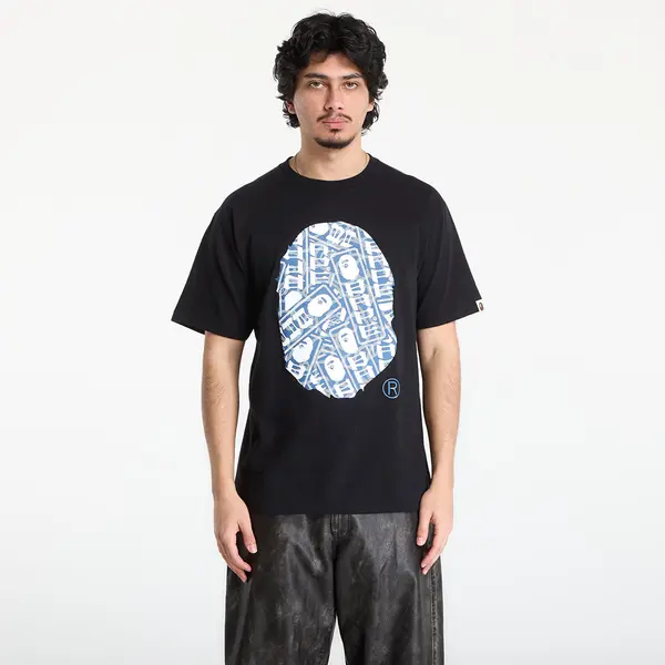 A BATHING APE Тениска A BATHING APE Japanese Cloud Camo Label Tee UNISEX Black L