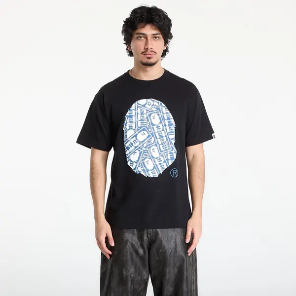 A BATHING APE Тениска A BATHING APE Japanese Cloud Camo Label Tee UNISEX Black L