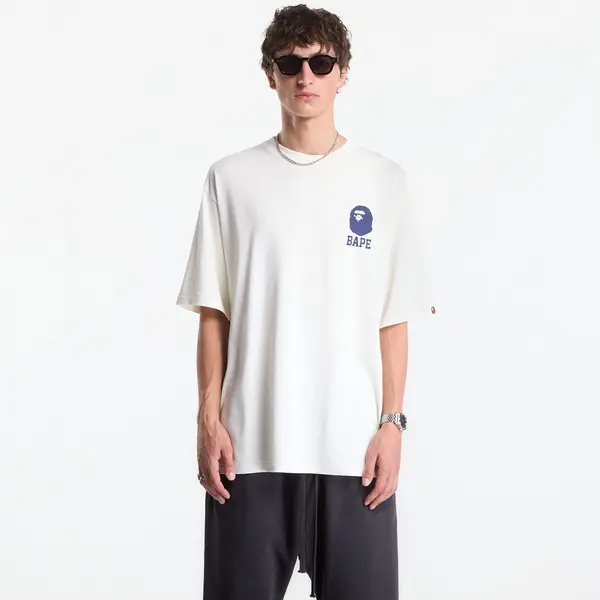 A BATHING APE Тениска A Bathing Ape Lukewarm Water Logo Relaxed Fit Tee UNISEX Ivory S