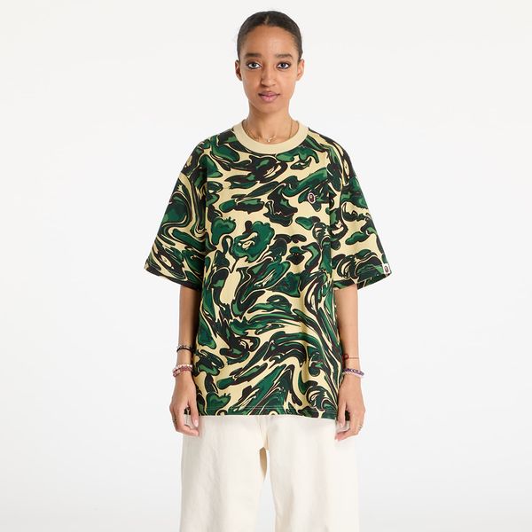 A BATHING APE Тениска A BATHING APE Marbling Camo One Point Relaxed Fit Tee UNISEX Green M