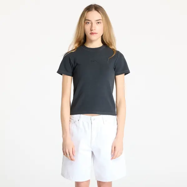 A BATHING APE Тениска A BATHING APE Pigment Dyed Rib Tee Black S
