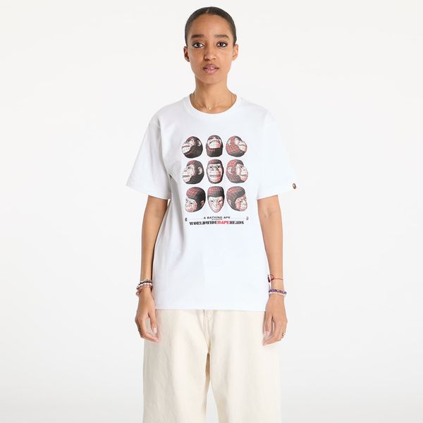A BATHING APE Тениска A BATHING APE Polygon Ape Head UNISEX Tee White M