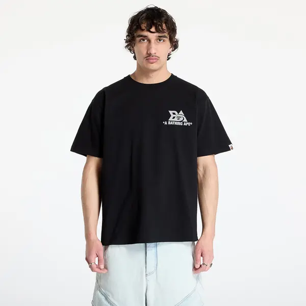 A BATHING APE Тениска A BATHING APE Reflector Tech Logo Tee UNISEX Black L