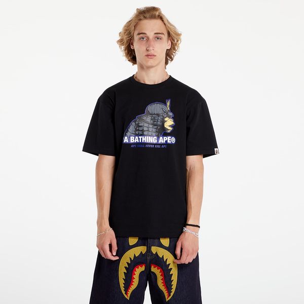 A BATHING APE Тениска A BATHING APE Samurai Tee Black M