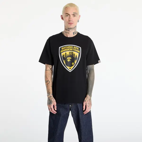 A BATHING APE Тениска A BATHING APE Security Emblem Tee UNISEX Black L