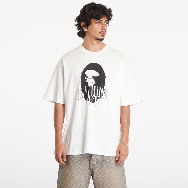 A BATHING APE Тениска A BATHING APE Spray Print Logo Relaxed Fit Short Sleeve Tee Ivory M