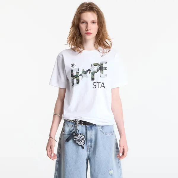 A BATHING APE Тениска A Bathing Ape Sta Over Print 1st Camo Bape Sta Tee UNISEX White M