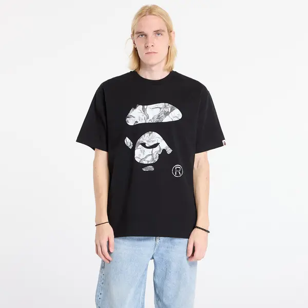A BATHING APE Тениска A BATHING APE Tree Edge Camo Ape Face Tee UNISEX Black/ White S