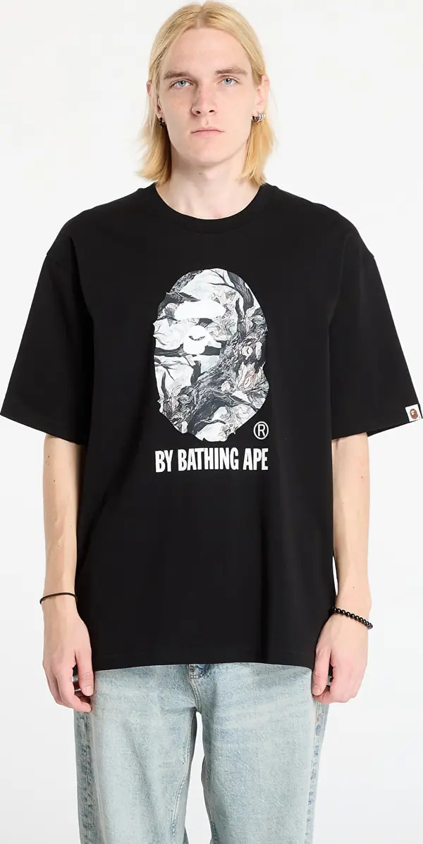A BATHING APE Тениска A BATHING APE Tree Edge Camo By Bathing Ape Relaxed Fit Tee Black XXL