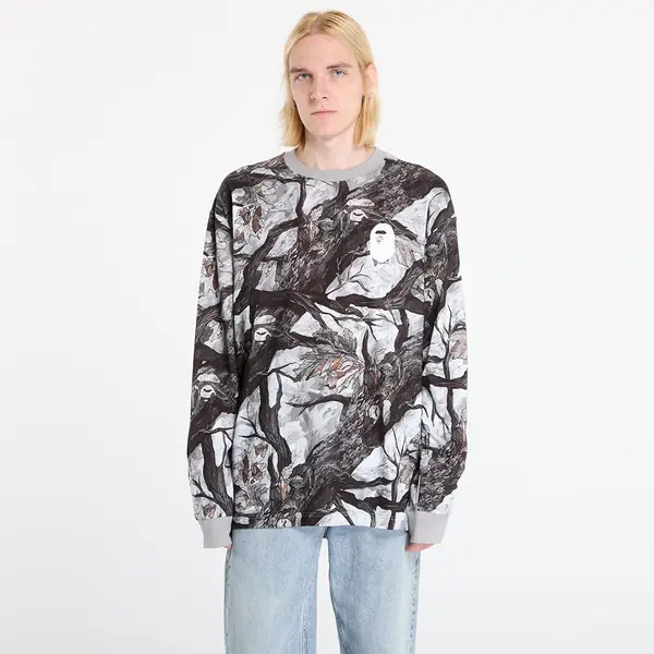 A BATHING APE Тениска A BATHING APE Tree Edge Camo Relaxed Fit Ls Tee UNISEX White L
