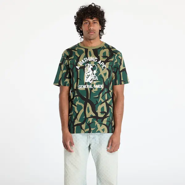 A BATHING APE Тениска A BATHING APE Trial Camo General Tee UNISEX Green XL