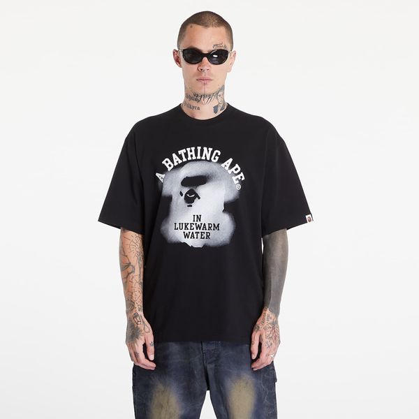 A BATHING APE Тениска A BATHING APE Water Print College Logo Relaxed Fit Short Sleeve Tee Black XL