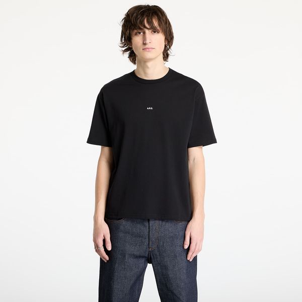 A.P.C. Тениска A.P.C. Boxy Micro Logo T-Shirt Black XXL