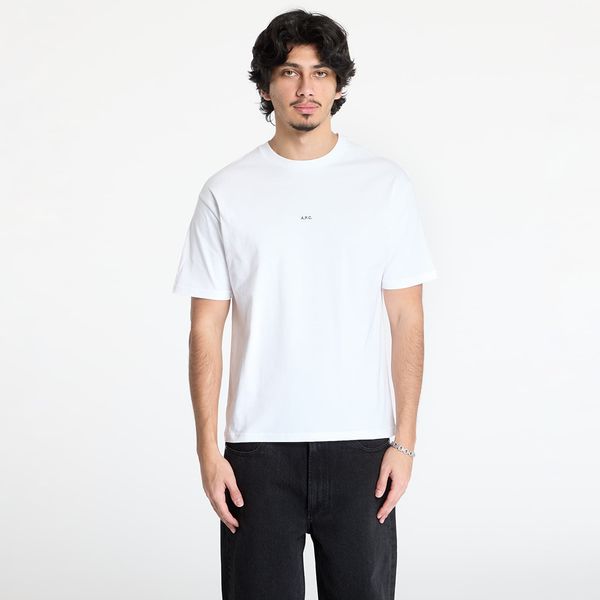 A.P.C. Тениска A.P.C. Boxy Micro Logo T-Shirt White/ Black S