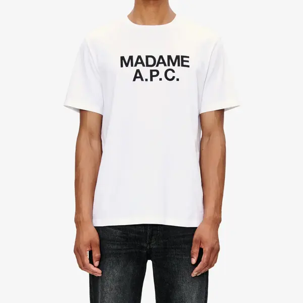 A.P.C. Тениска A.P.C. Madame T-Shirt UNISEX White XXL