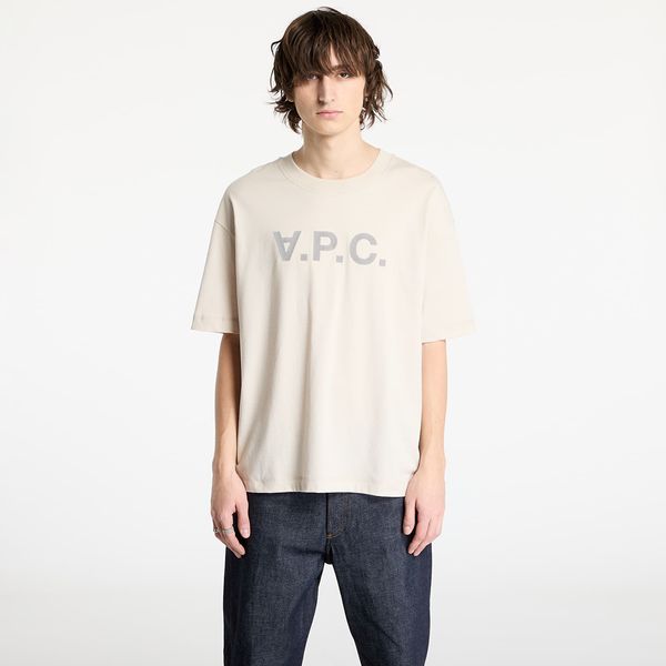 A.P.C. Тениска A.P.C. Oversize Grand APC T-Shirt UNISEX Beige S