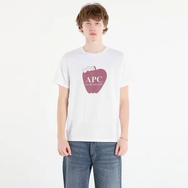 A.P.C. Тениска A.P.C. Short-Sleeved Apple T-Shirt White S