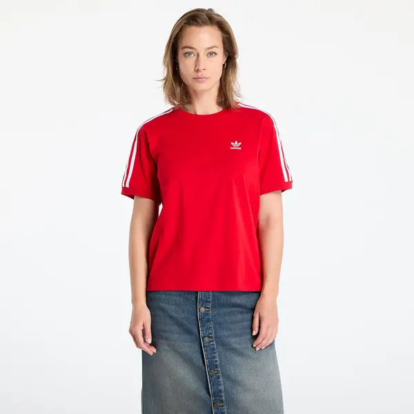 adidas Originals Тениска adidas 3 Stripe Tee Better Scarlet XS