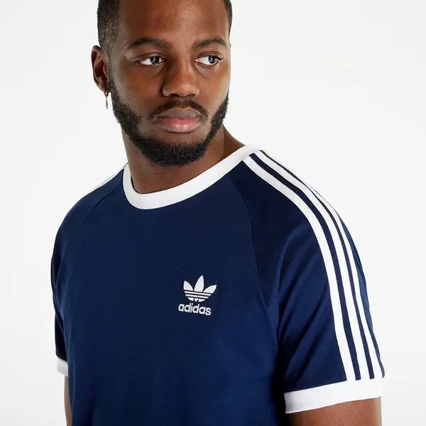 adidas Originals Тениска adidas 3-Stripes Short Sleeve Tee Night Indigo S